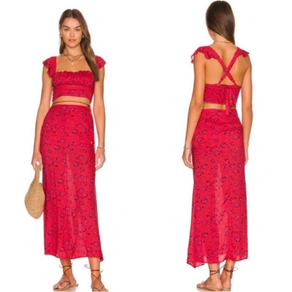 Bijou Set Free People in Cherry Combo Size 2 NWT